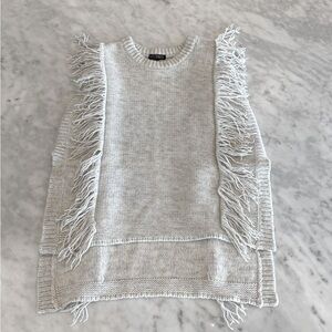 Intermix Fringe Top Cashmere and Wool